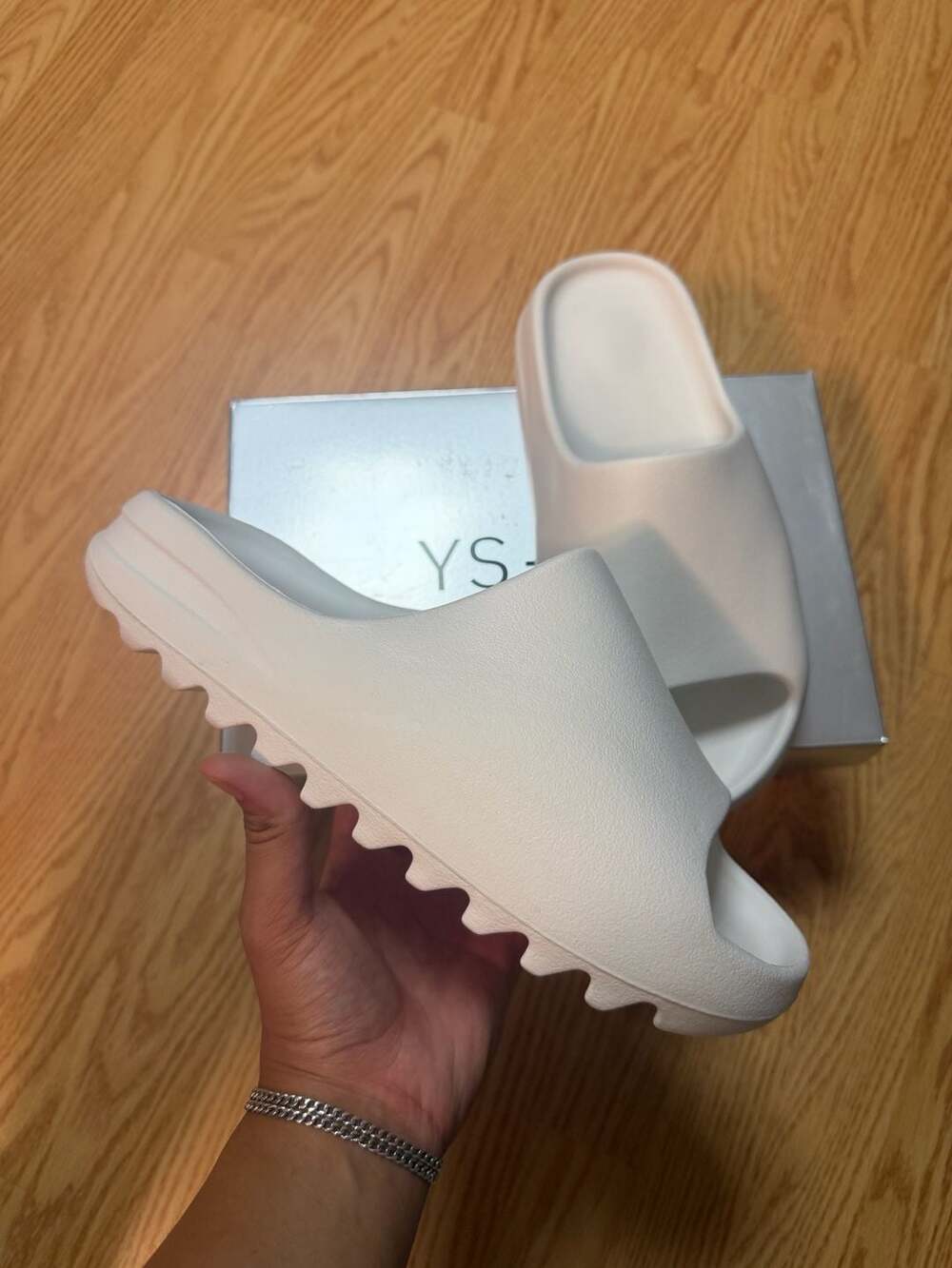 Yeezy YZY YS-01 "White" Slides Brand New‼️IN HAND SHIP FAST‼️SZ 12M WITH BOX